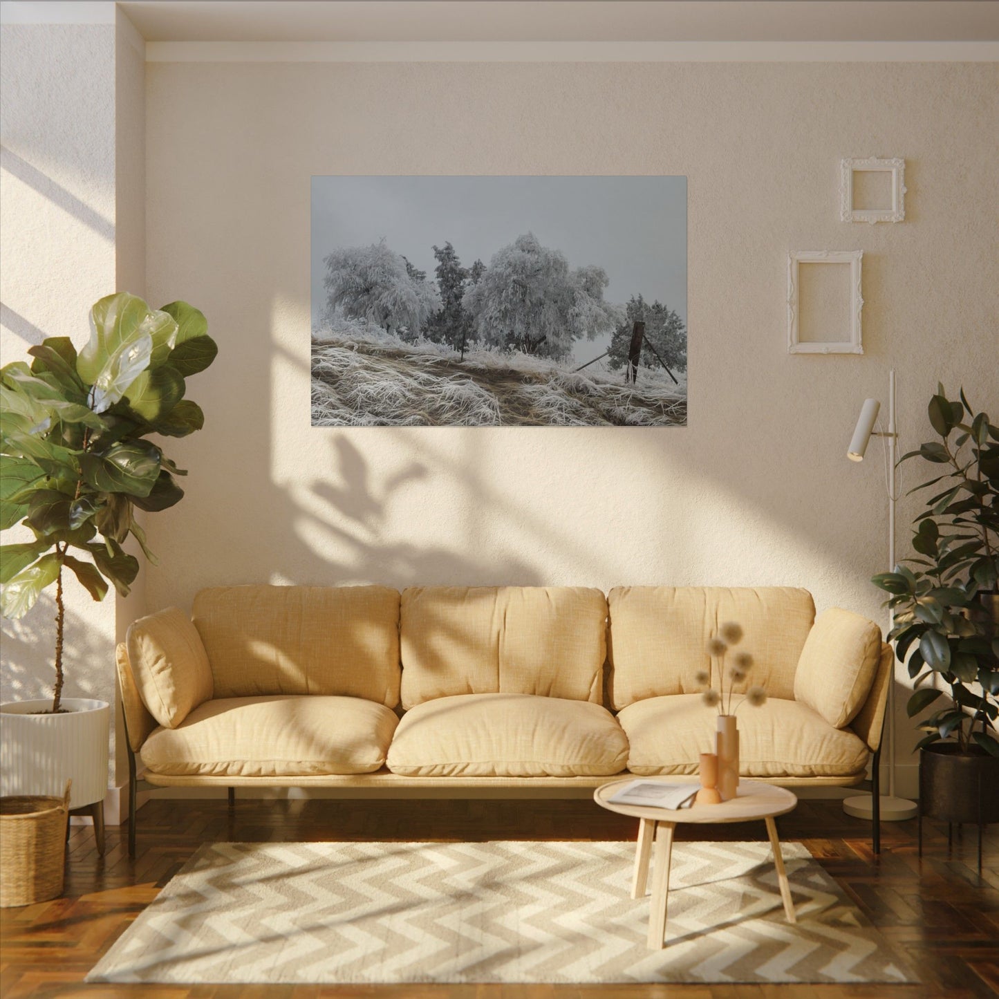 Morning Frost-Canvas Wall Art Winter Scene