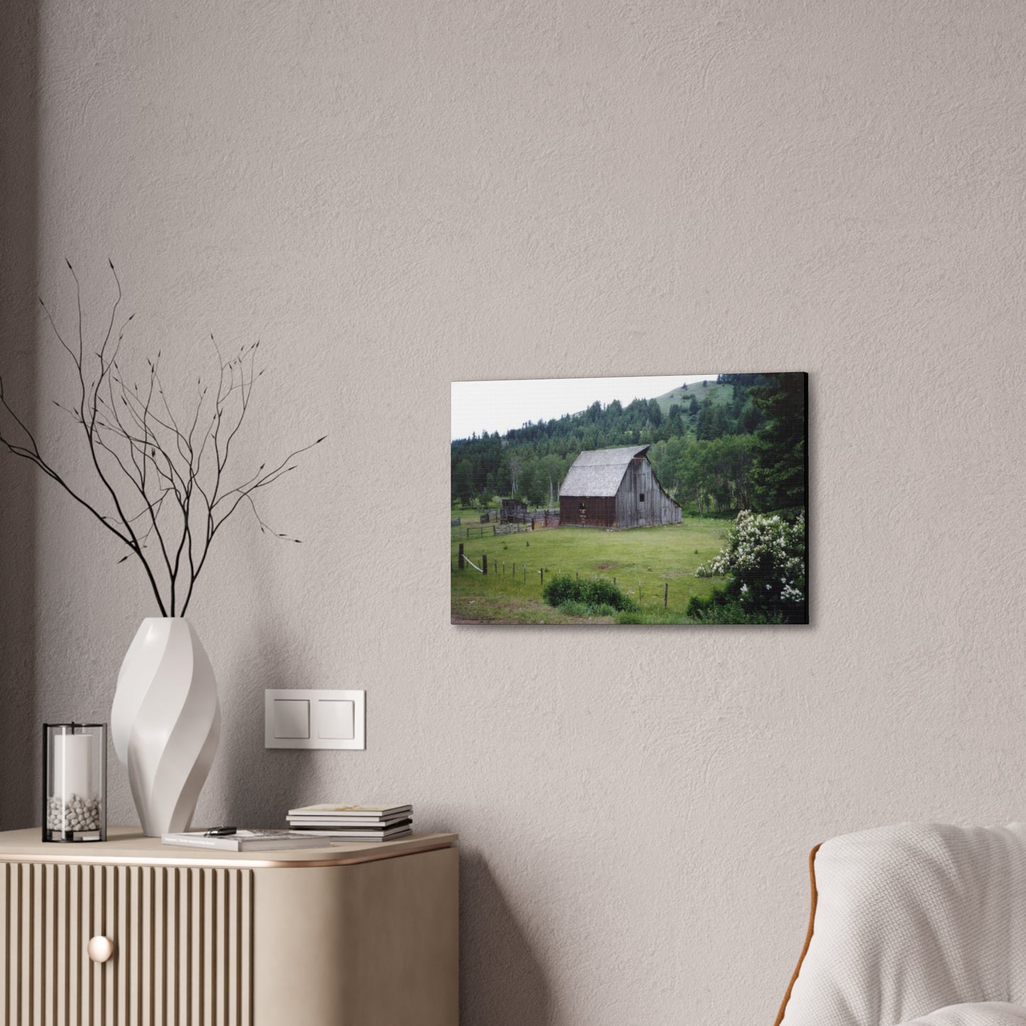 Canvas Print - Western Homestead Barn Farmhouse Art