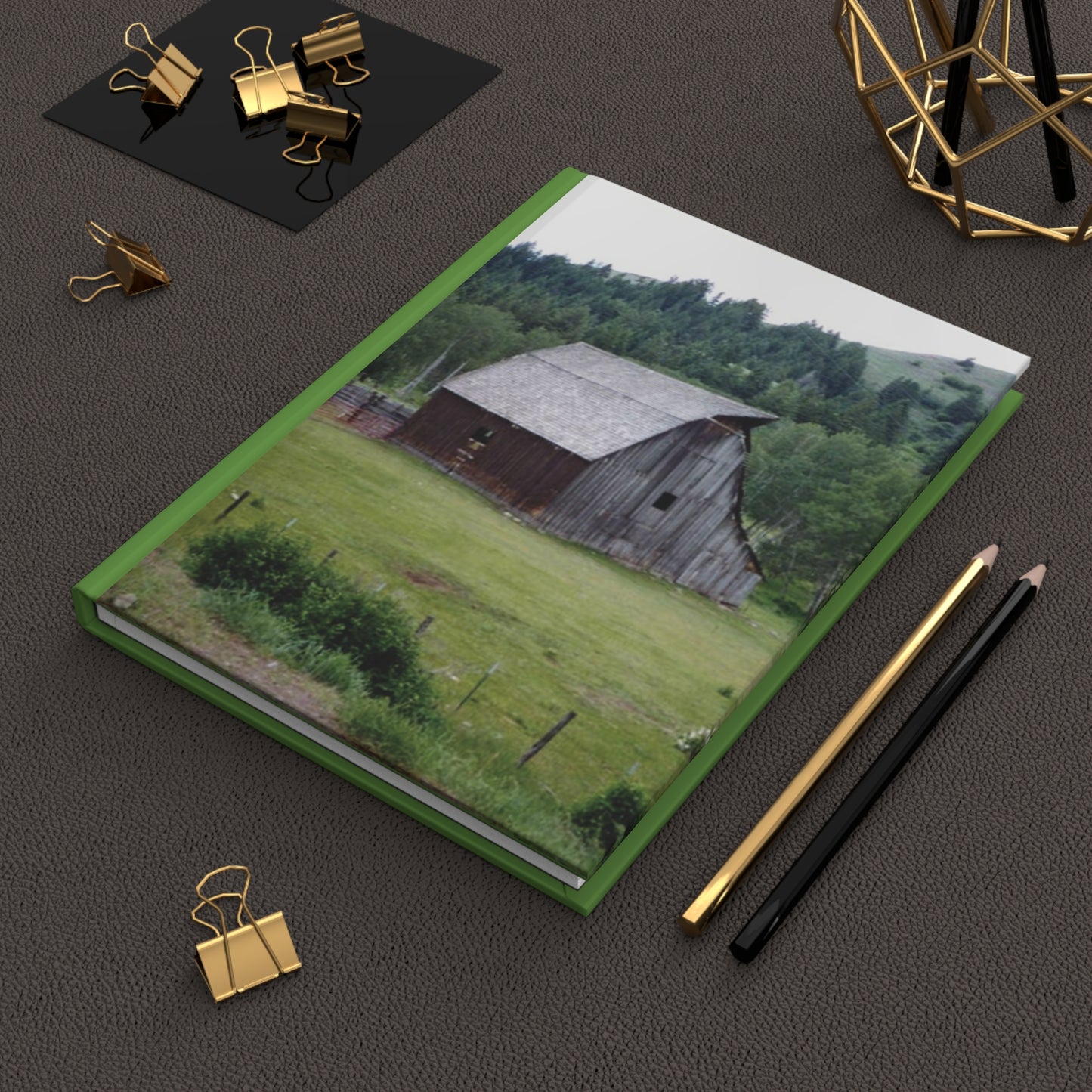 Yesterday, Hardcover Journal Matte - Old Barn in Spring