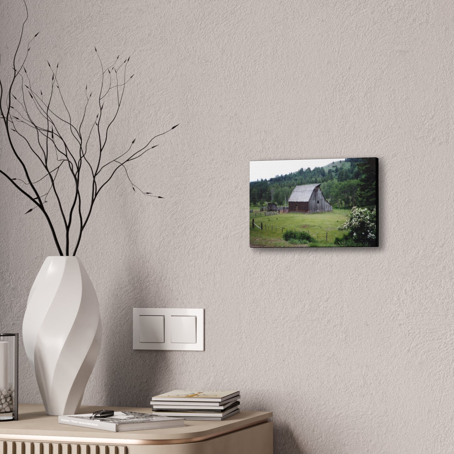 Canvas Print - Western Homestead Barn Farmhouse Art
