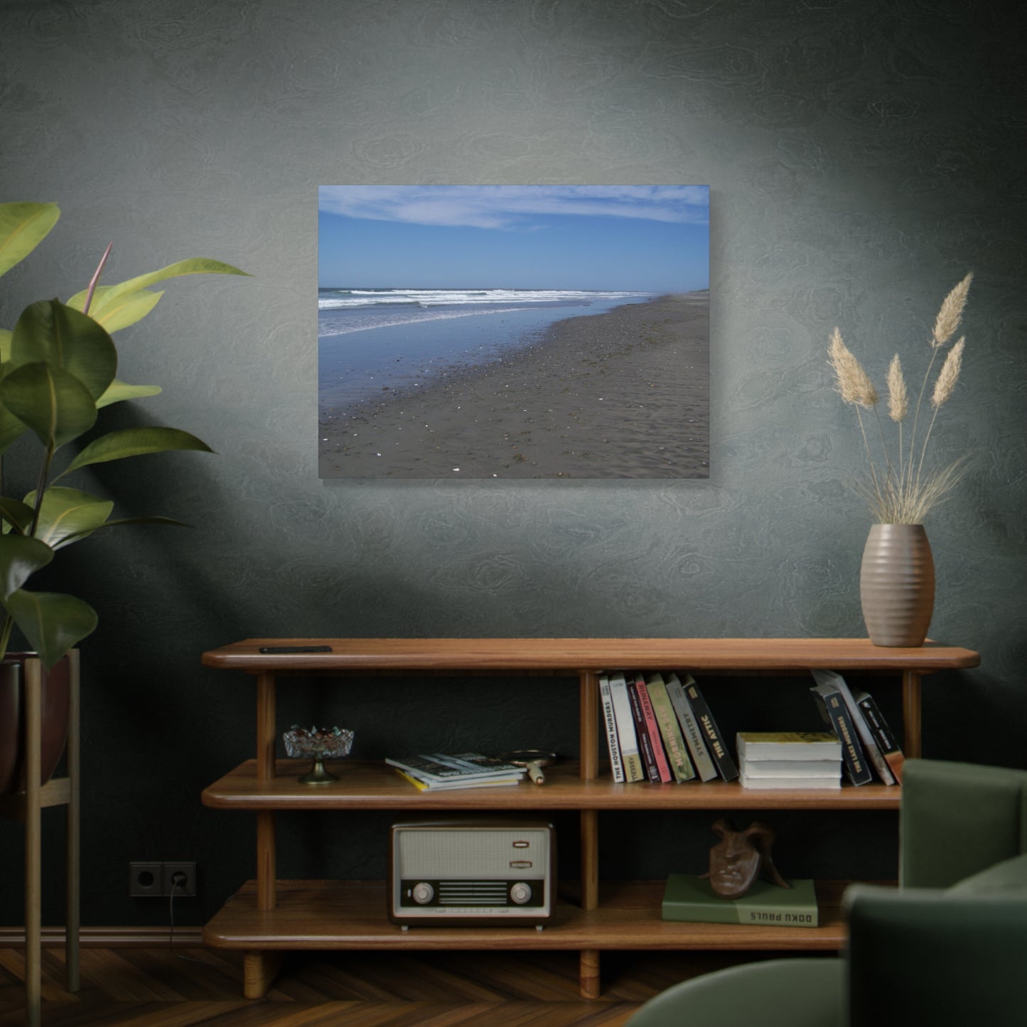 Breakers - Beach Landscape Canvas Art - Stretched Matte Print for Home Decor