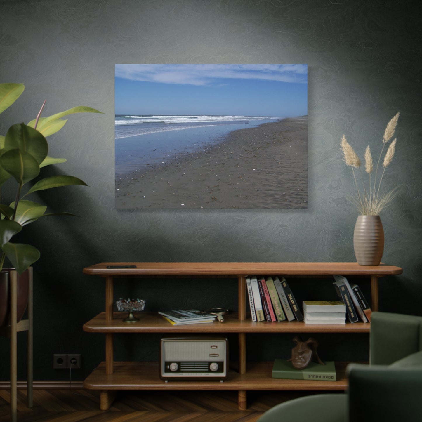 Breakers - Beach Landscape Canvas Art - Stretched Matte Print for Home Decor