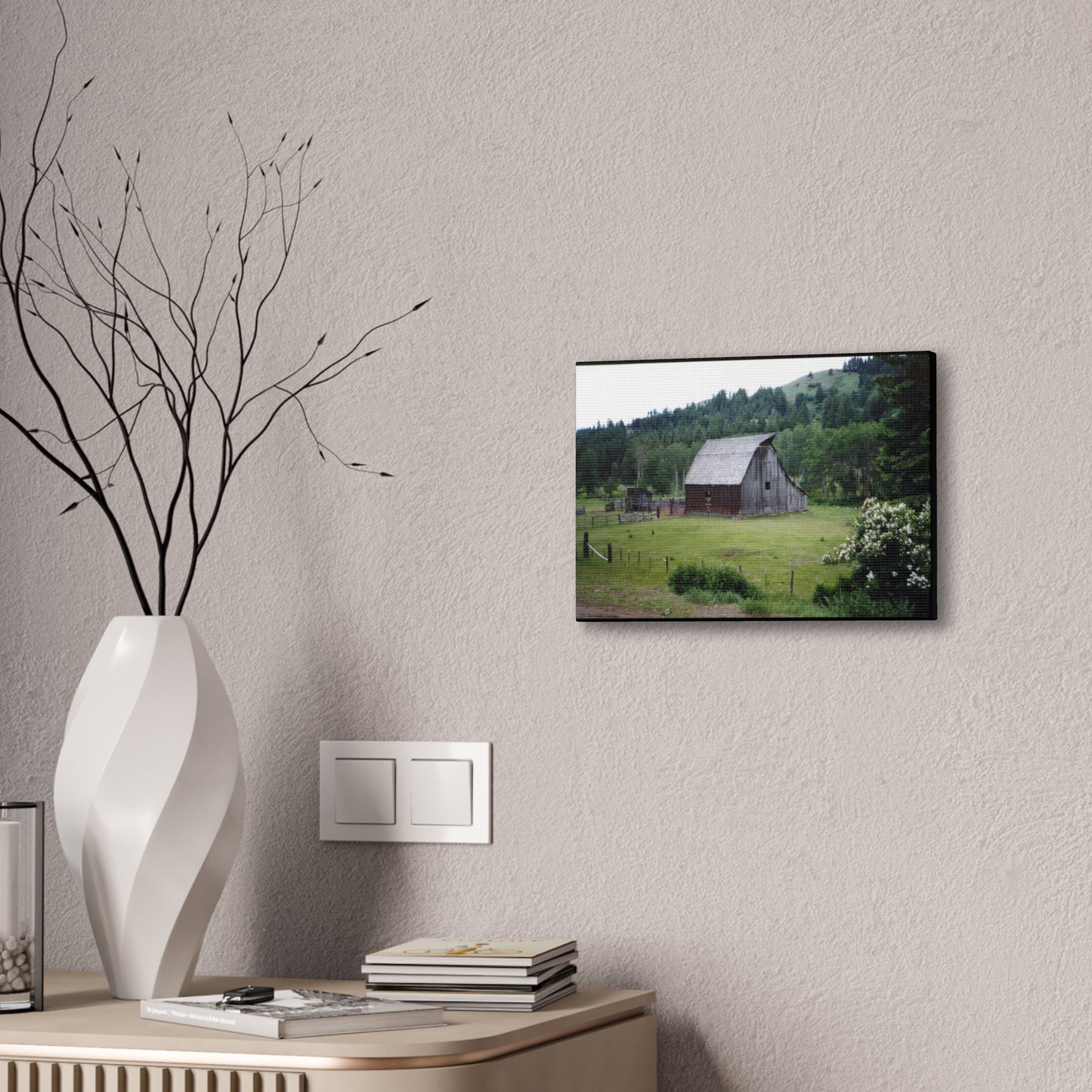 Canvas Print - Western Homestead Barn Farmhouse Art