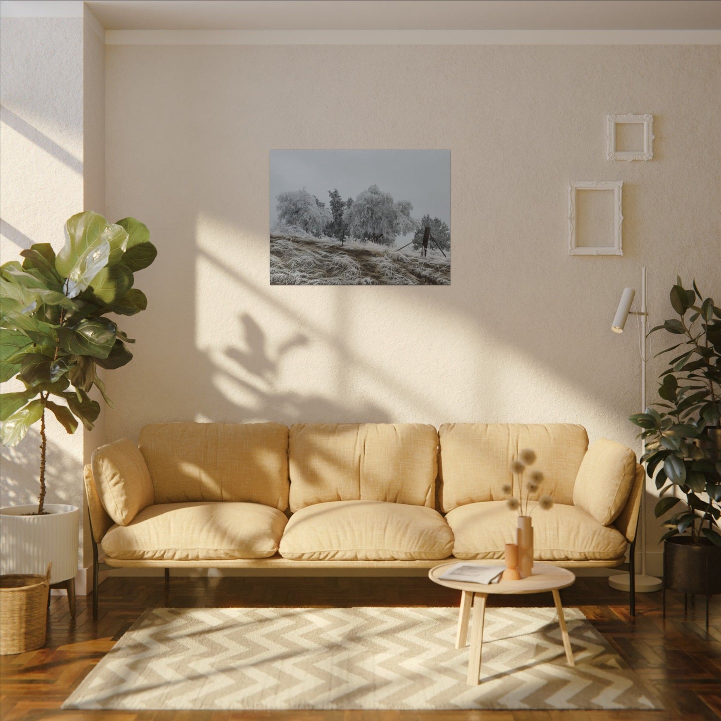 Morning Frost-Canvas Wall Art Winter Scene