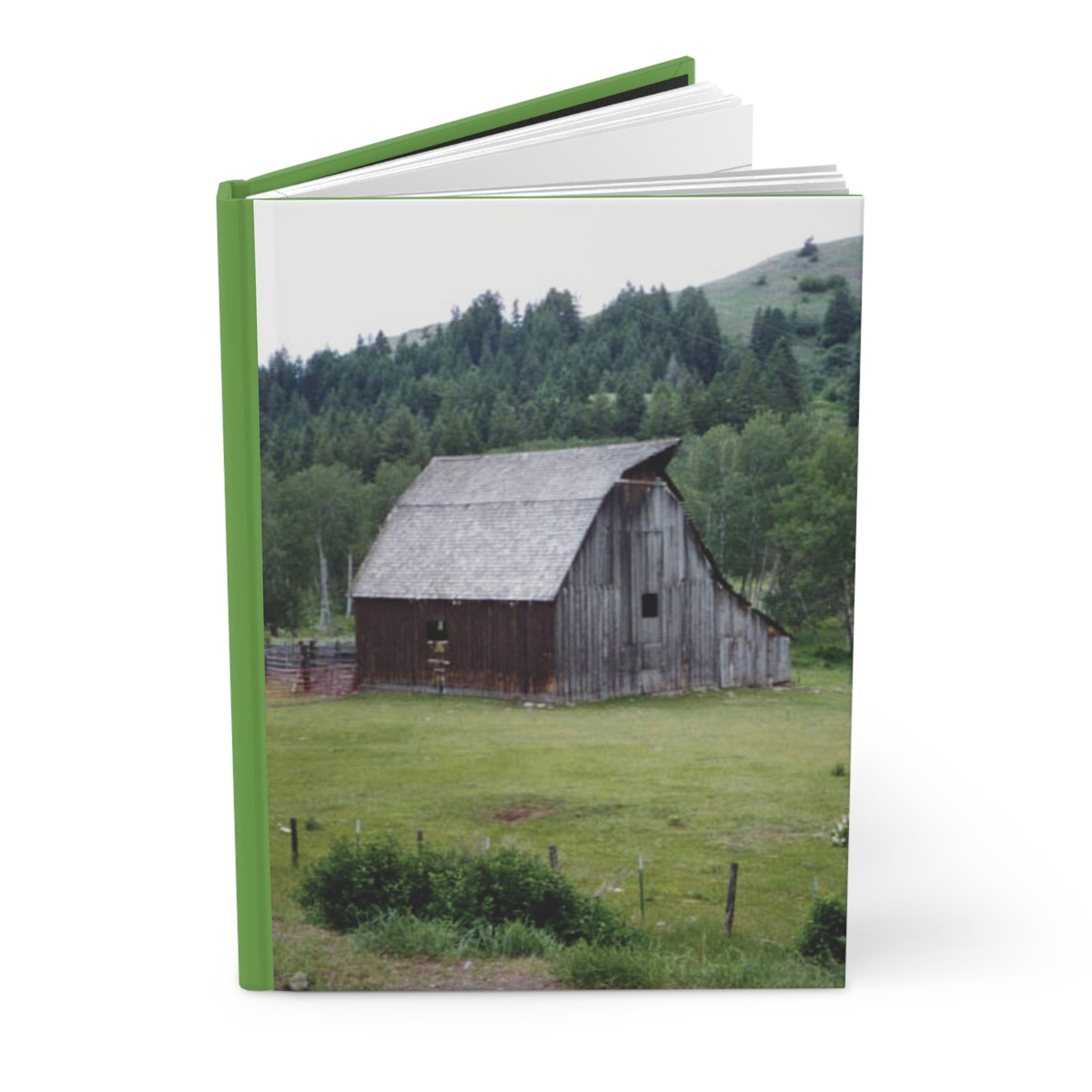 Yesterday, Hardcover Journal Matte - Old Barn in Spring