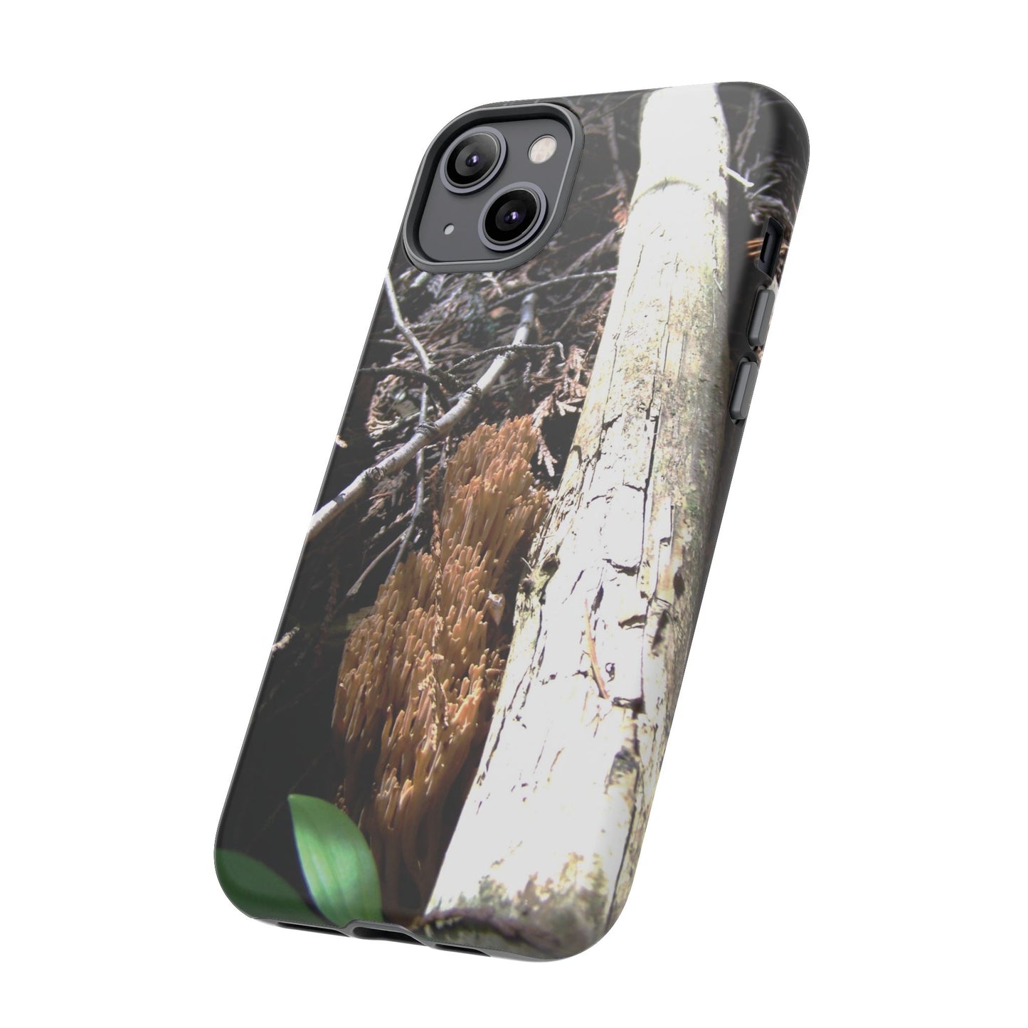 Phone Cases - Forest Morning Coral Mushroom Print Tough Cases