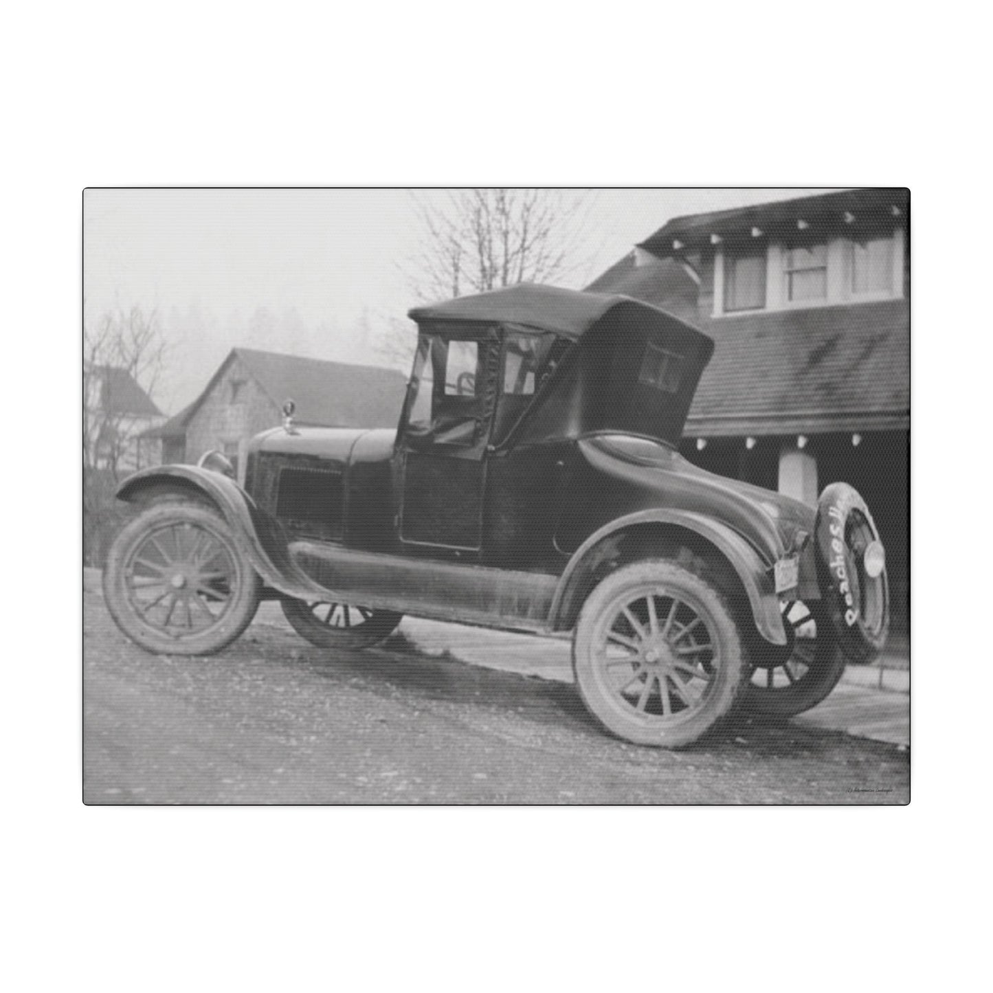 Old Wheels Canvas Print Vintage Car