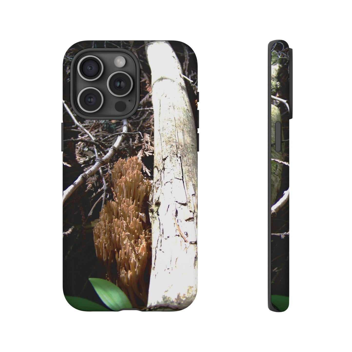 Phone Cases - Forest Morning Coral Mushroom Print Tough Cases