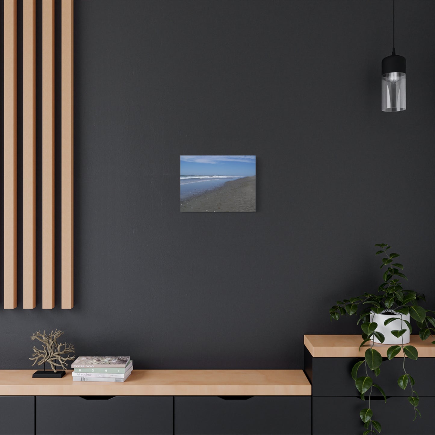 Breakers - Beach Landscape Canvas Art - Stretched Matte Print for Home Decor