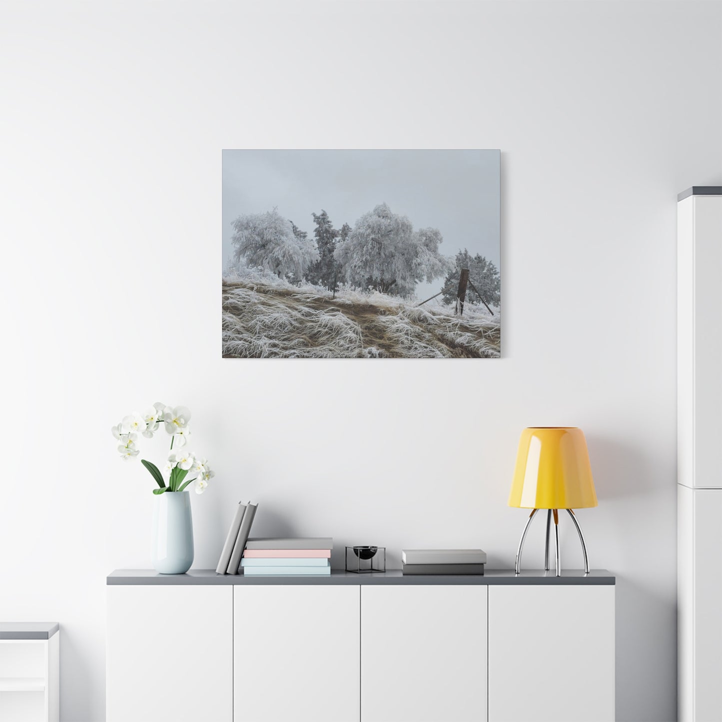 Morning Frost-Canvas Wall Art Winter Scene