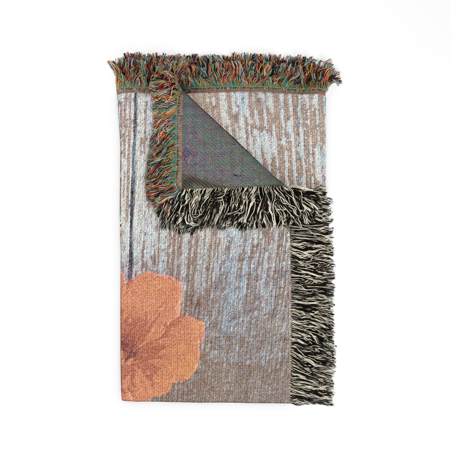 Summer Afternoon Woven Blanket — Nasturtium Floral Throw