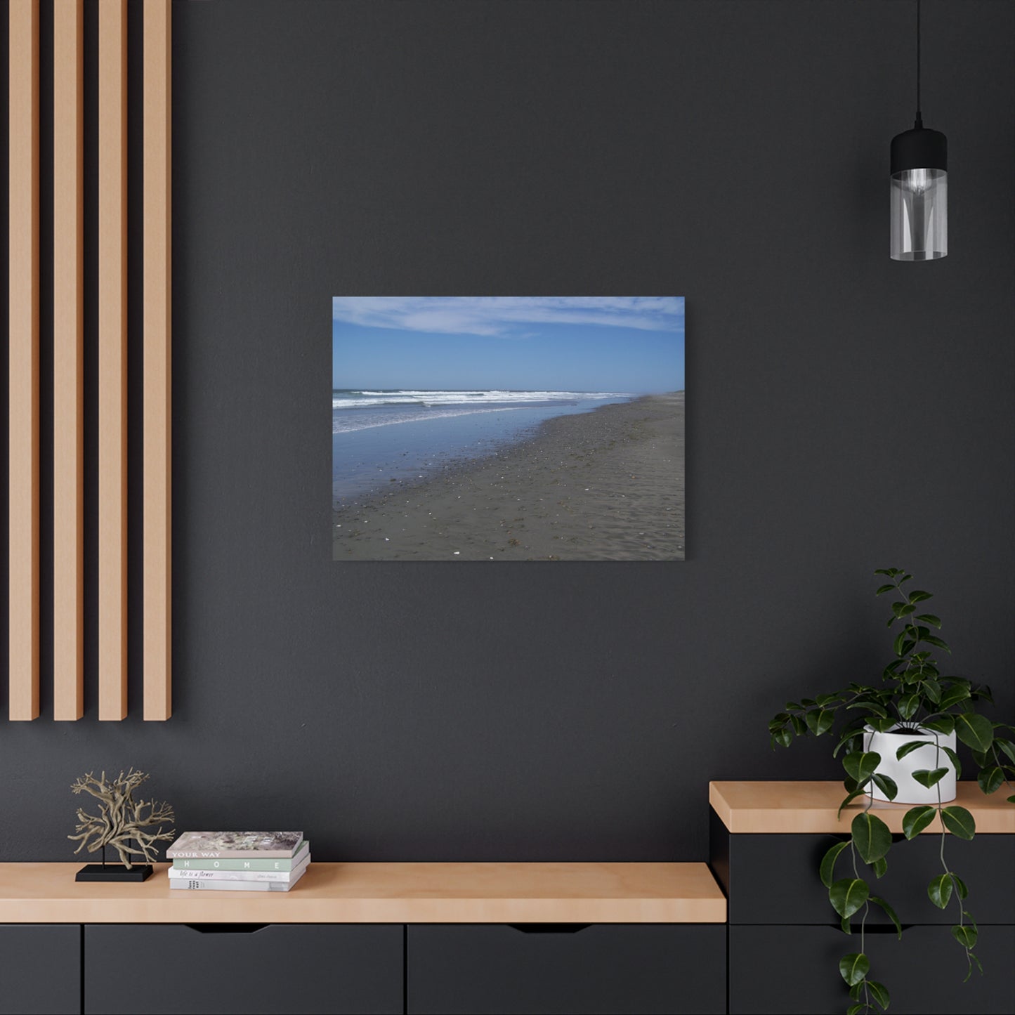 Breakers - Beach Landscape Canvas Art - Stretched Matte Print for Home Decor