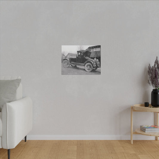 Old Wheels Canvas Print Vintage Car