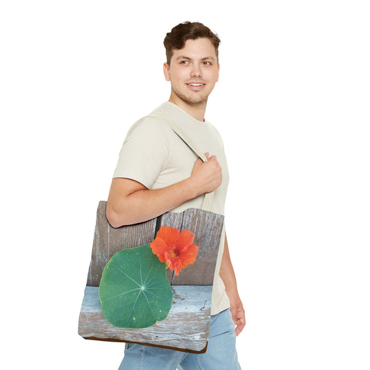 Over the fence, Garden Theme Tote Bag
