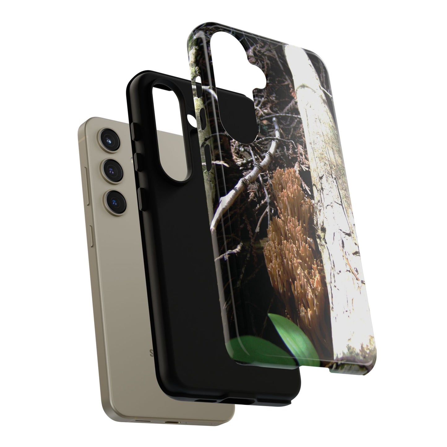 Phone Cases - Forest Morning Coral Mushroom Print Tough Cases