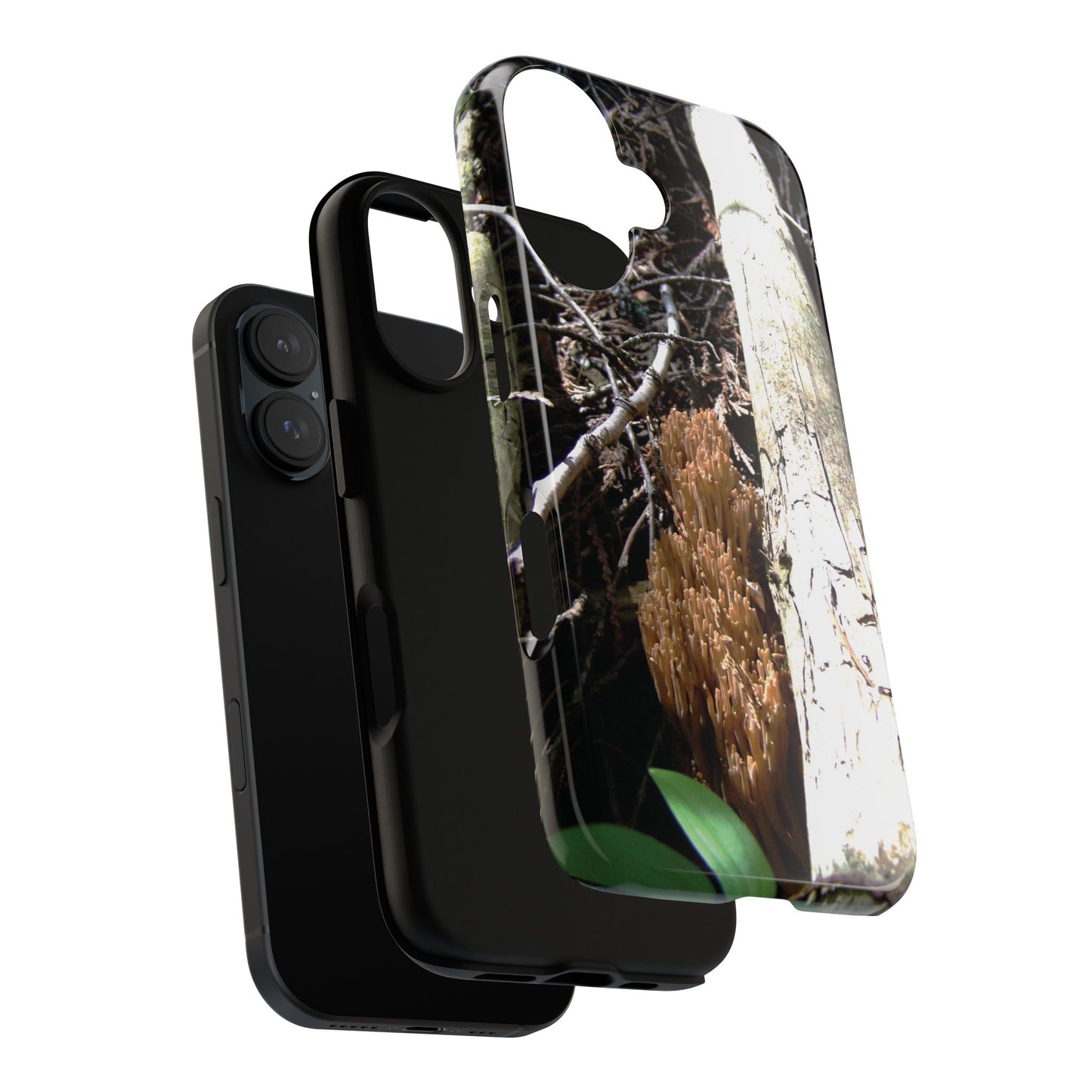 Phone Cases - Forest Morning Coral Mushroom Print Tough Cases