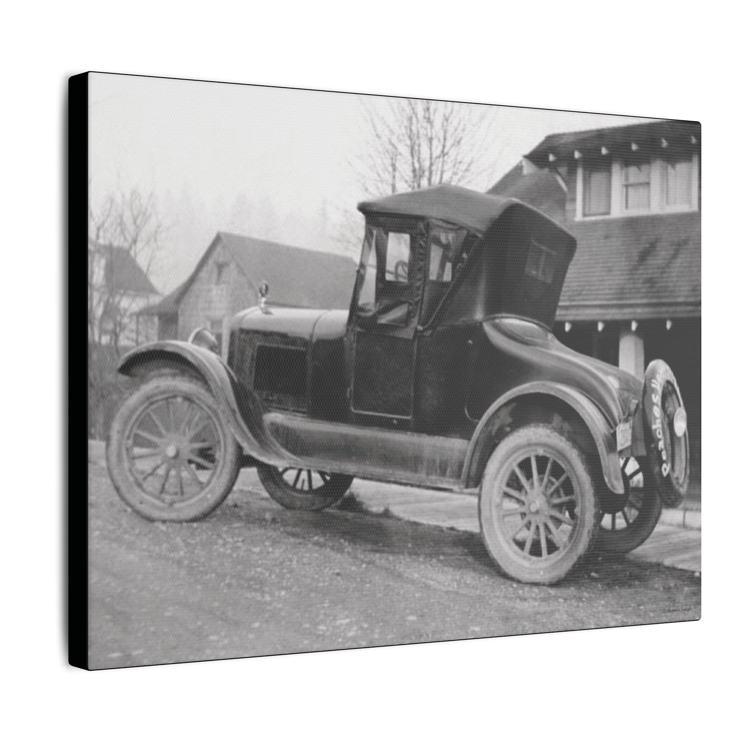 Old Wheels Canvas Print Vintage Car